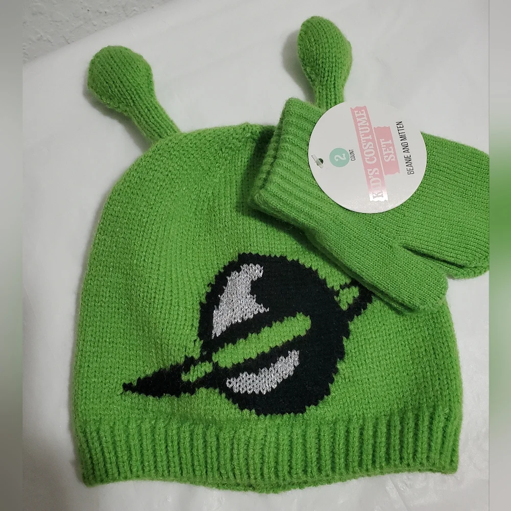 Kids Beanie And Mitten Set